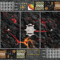 Mats by Mars:  Molten Crust Fantasy Football Play Mat / Pitch
