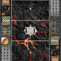 Mats by Mars:  Molten Crust Fantasy Football Play Mat / Pitch