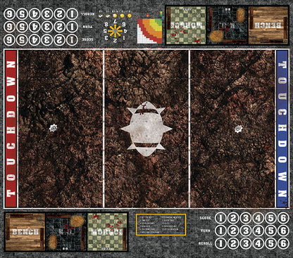 Mats by Mars:  Shattered Soil Fantasy Football Play Mat / Pitch