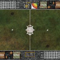 Mats by Mars:  Green Meadow Fantasy Football Play Mat / Pitch