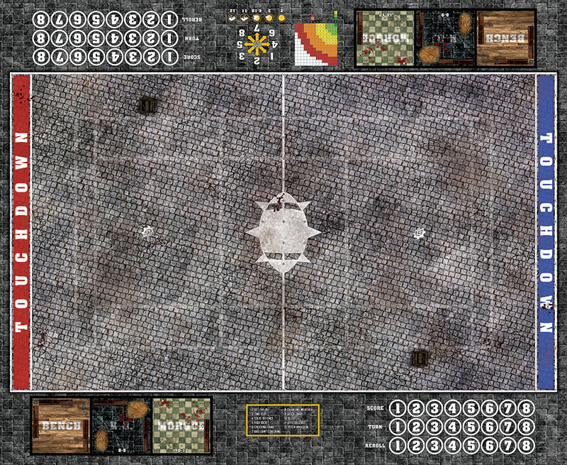 Mats by Mars:  Bustling City Fantasy Football Play Mat / Pitch
