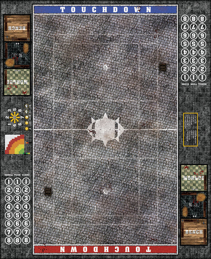 Mats by Mars:  Bustling City Fantasy Football Play Mat / Pitch
