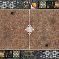 Mats by Mars:  Red Sett Stone Fantasy Football Play Mat / Pitch
