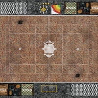 Mats by Mars:  Red Sett Stone Fantasy Football Play Mat / Pitch