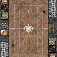 Mats by Mars:  Red Sett Stone Fantasy Football Play Mat / Pitch