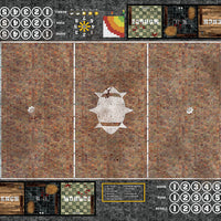 Mats by Mars:  Red Sett Stone Fantasy Football Play Mat / Pitch