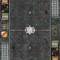 Mats by Mars:  Grey Sett Stone Fantasy Football Play Mat / Pitch