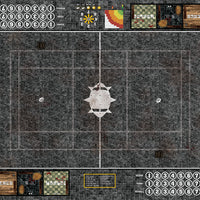 Mats by Mars:  Grey Sett Stone Fantasy Football Play Mat / Pitch