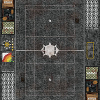 Mats by Mars:  Grey Sett Stone Fantasy Football Play Mat / Pitch