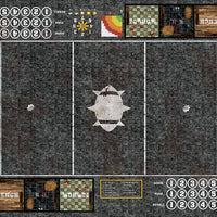 Mats by Mars:  Grey Sett Stone Fantasy Football Play Mat / Pitch