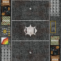 Mats by Mars:  Grey Sett Stone Fantasy Football Play Mat / Pitch