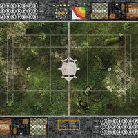 Mats by Mars:  Forgotten Temple Fantasy Football Play Mat / Pitch