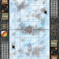 Mats by Mars:  Frosty Cobbles Fantasy Football Play Mat / Pitch