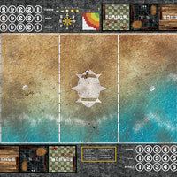 Mats by Mars:  Treasure Beach Fantasy Football Play Mat / Pitch