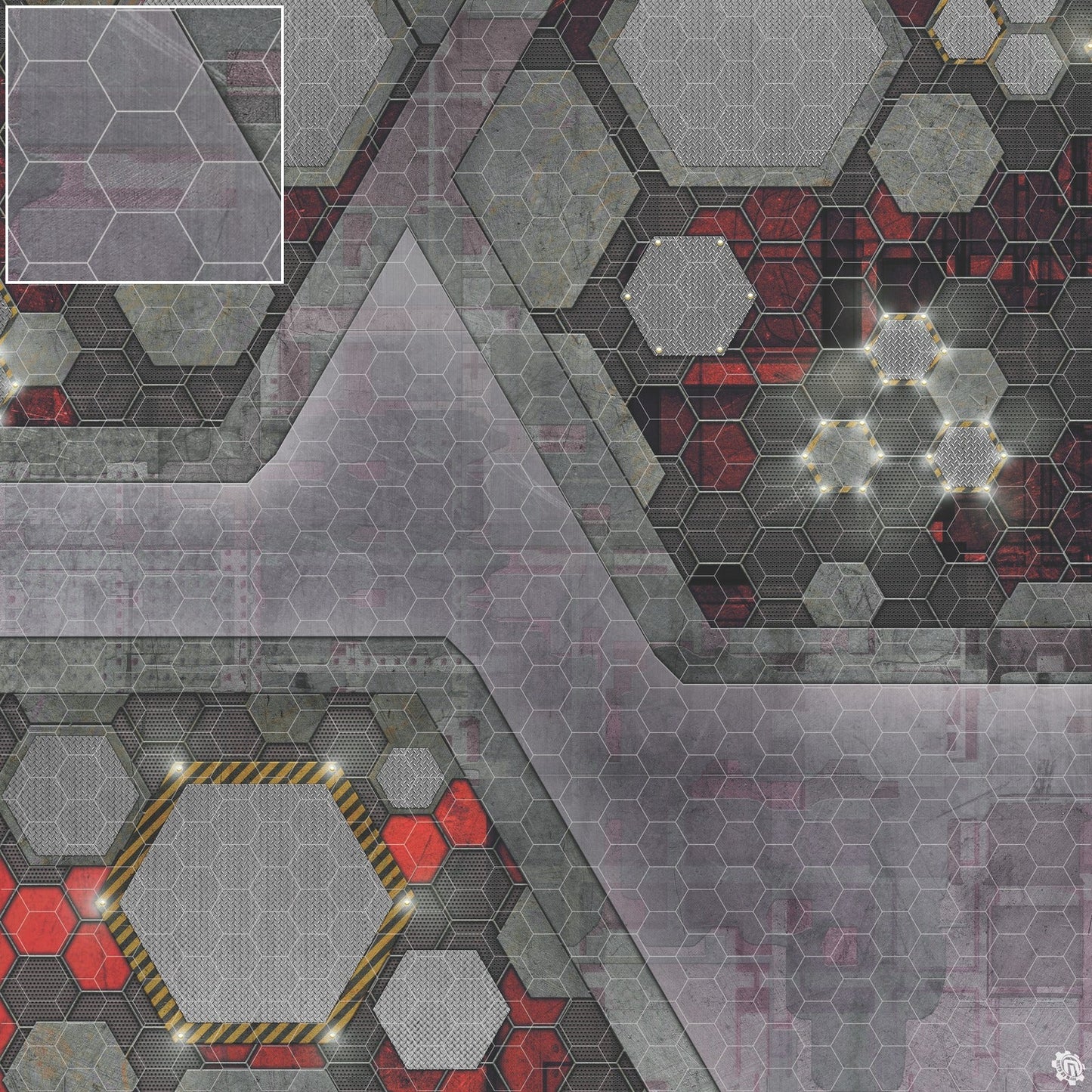 Mats by Mars: Quinfinity Ruby Tabletop Wargaming Play Mat