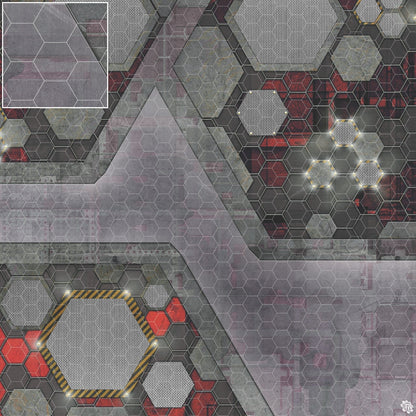 Mats by Mars: Quinfinity Ruby Tabletop Wargaming Play Mat