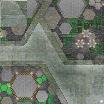 Mats by Mars: Quinfinity Jade Tabletop Wargaming Play Mat