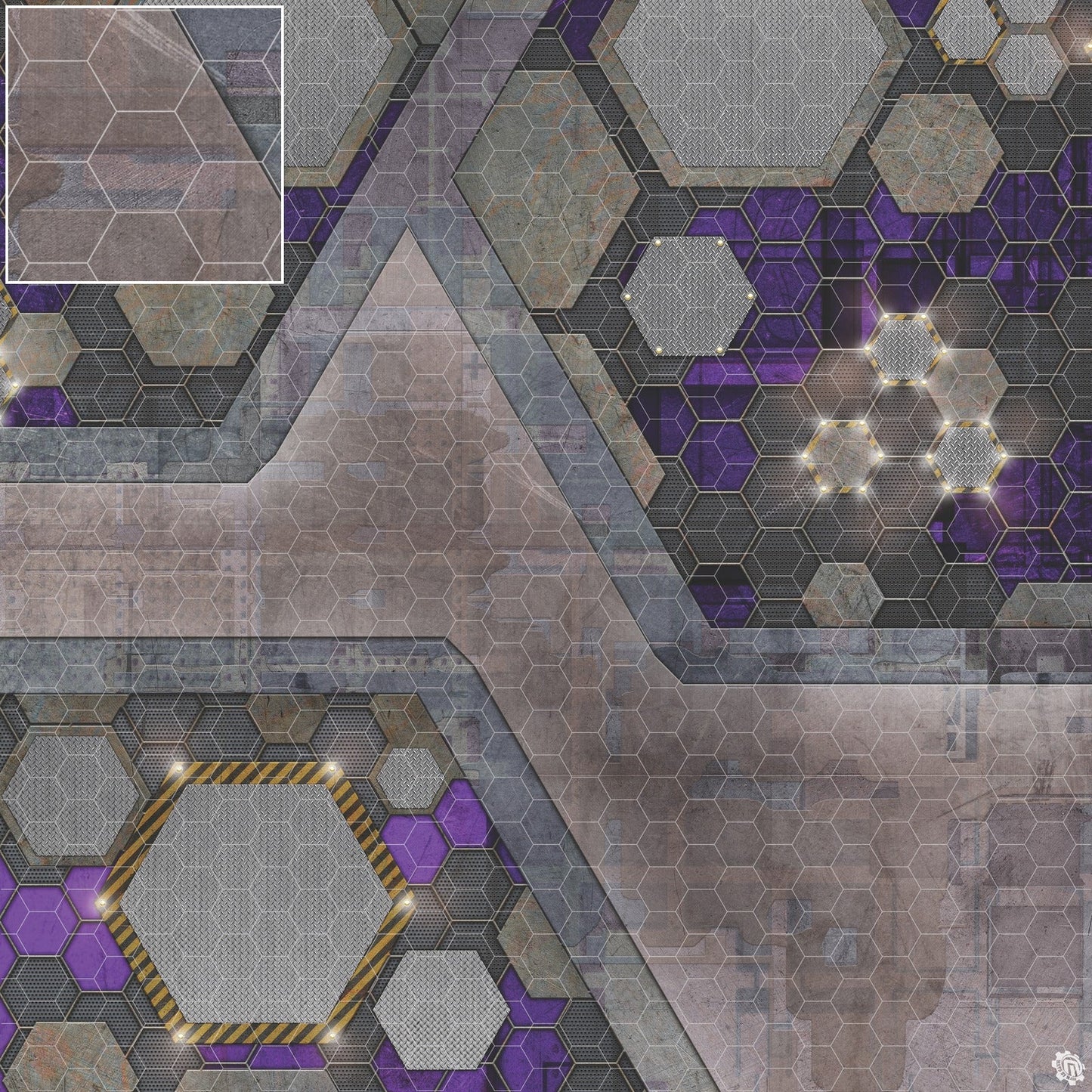 Mats by Mars: Quinfinity Amethyst Tabletop Wargaming Play Mat