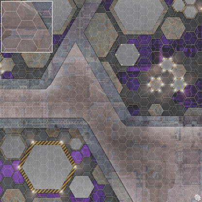 Mats by Mars: Quinfinity Amethyst Tabletop Wargaming Play Mat