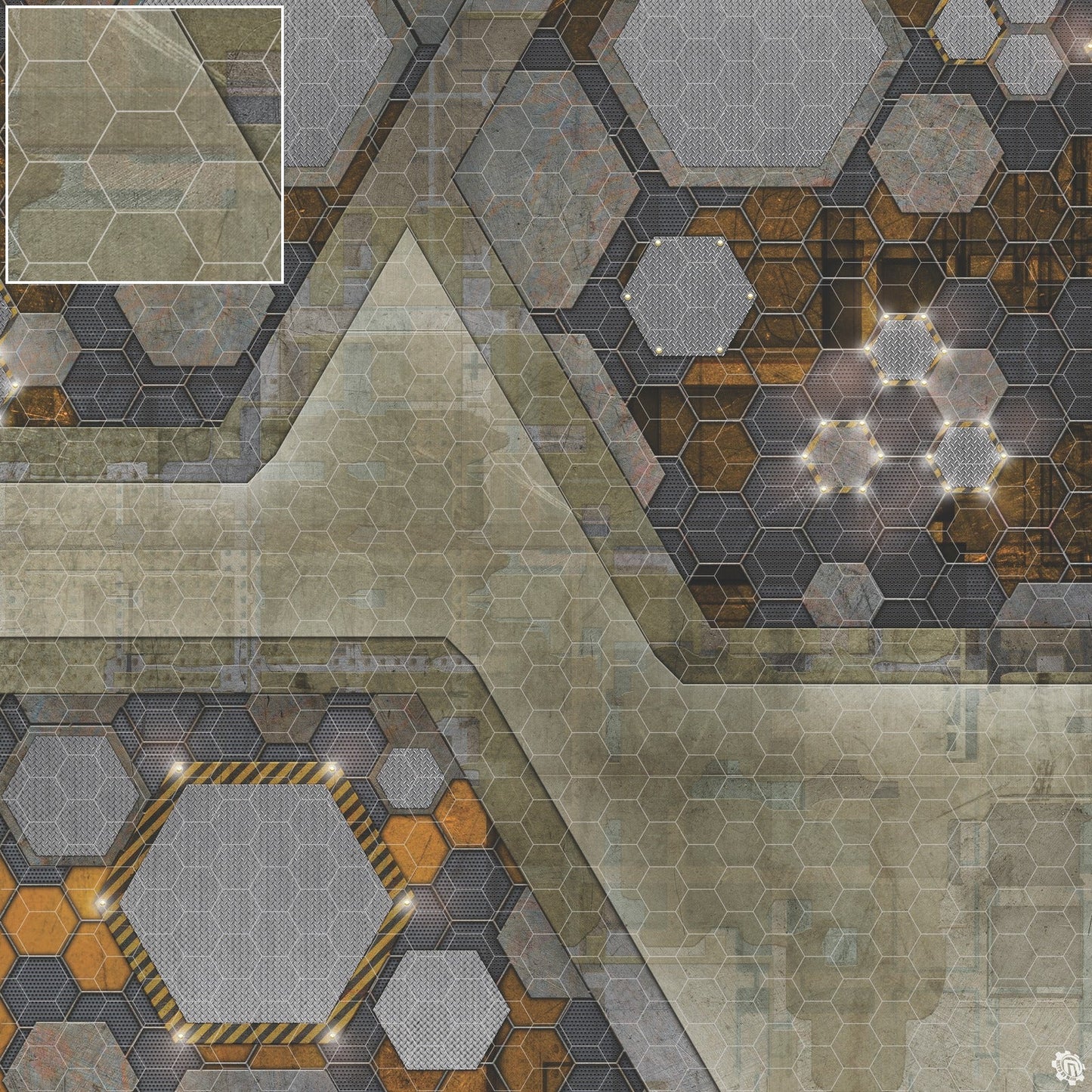 Mats by Mars: Quinfinity Citrine Tabletop Wargaming Play Mat