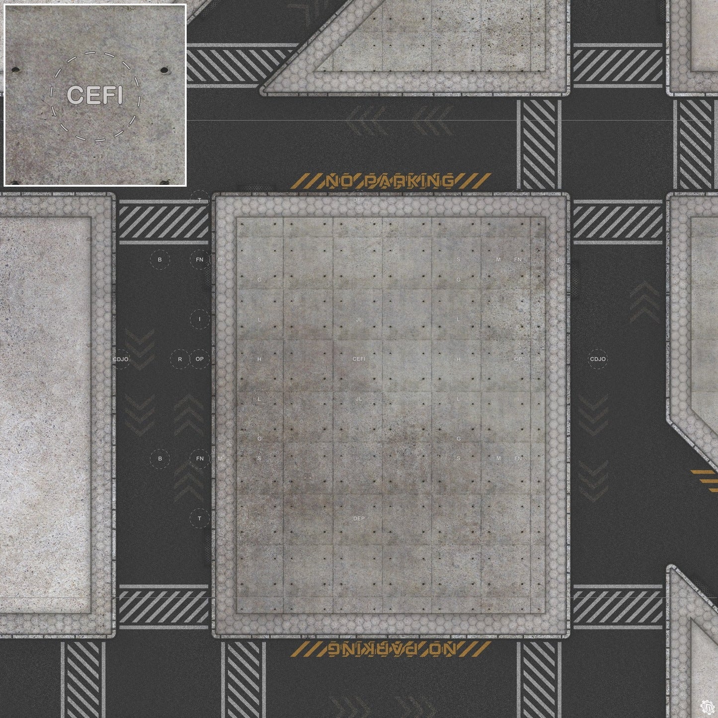 Mats by Mars: Hab Blok B Tabletop Wargaming Play Mat