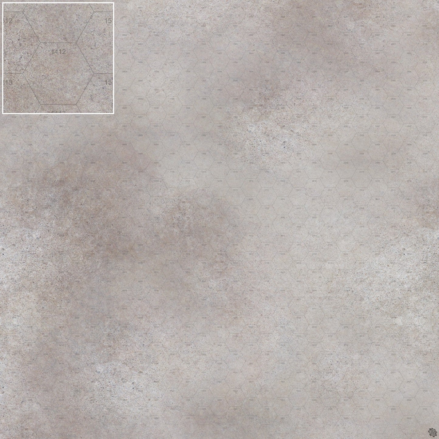 Mats by Mars: Koncrete Blok (Light) Tabletop Wargaming Play Mat