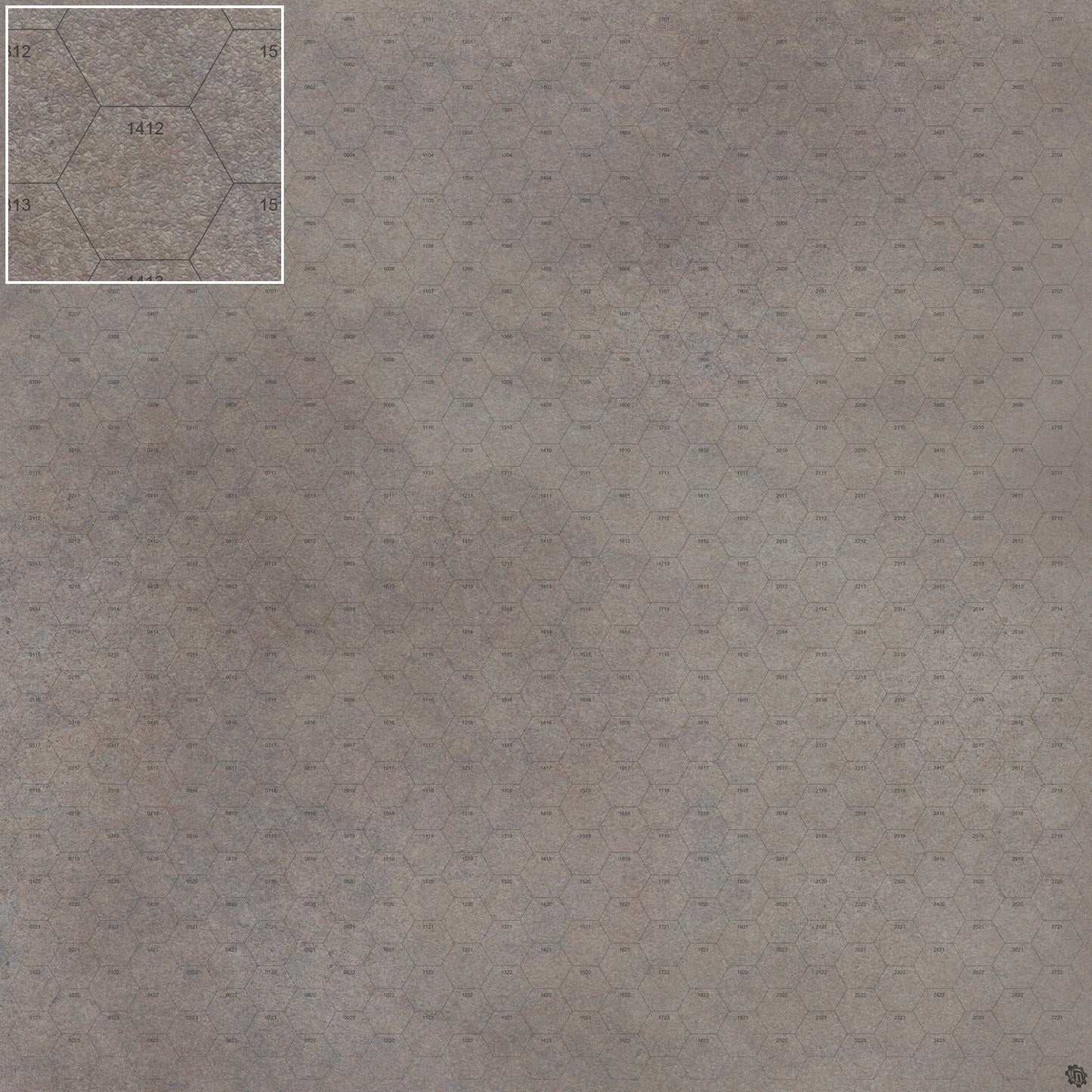 Mats by Mars: Koncrete Blok (Dark) Tabletop Wargaming Play Mat