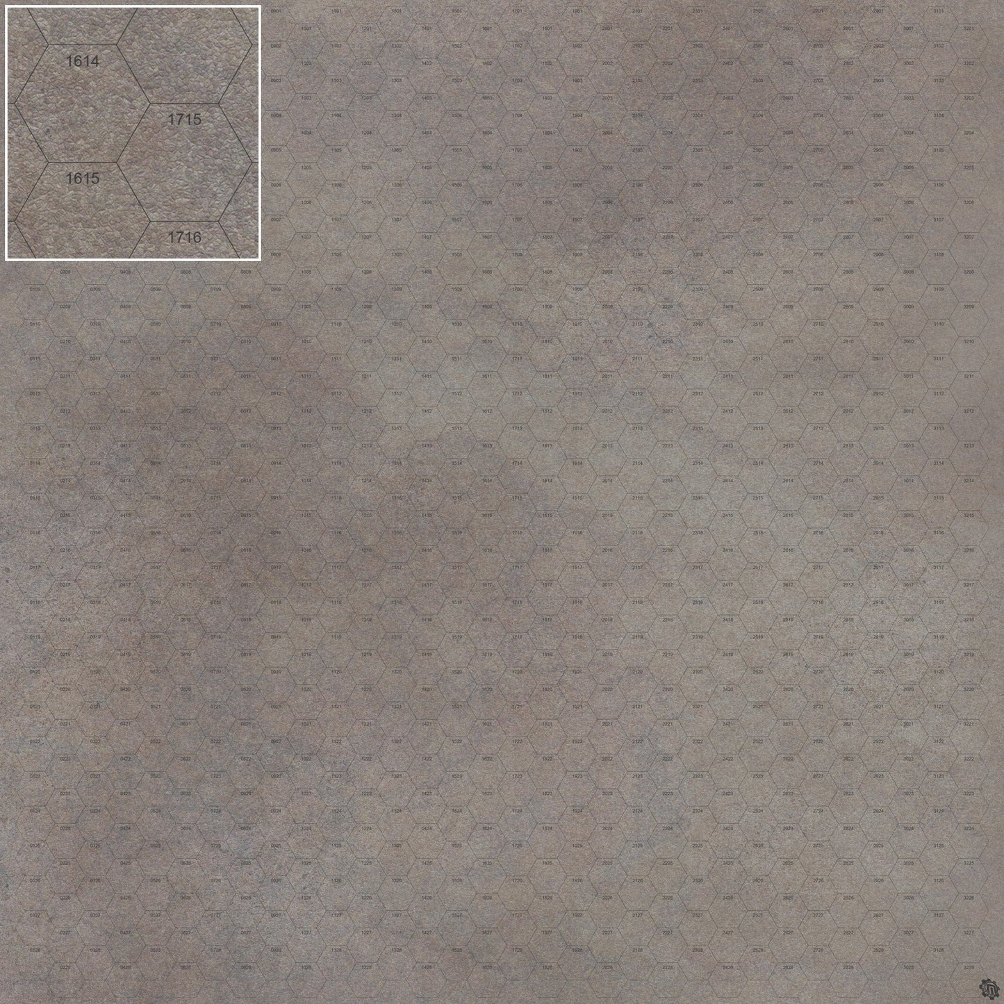 Mats by Mars: Koncrete Blok (Dark) Tabletop Wargaming Play Mat