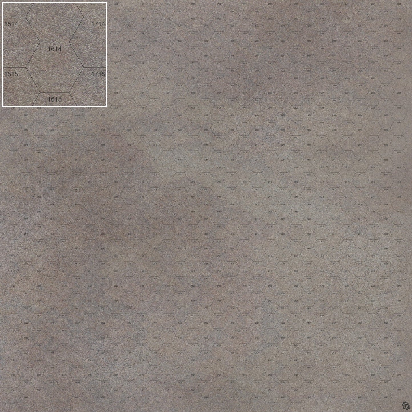 Mats by Mars: Koncrete Blok (Dark) Tabletop Wargaming Play Mat