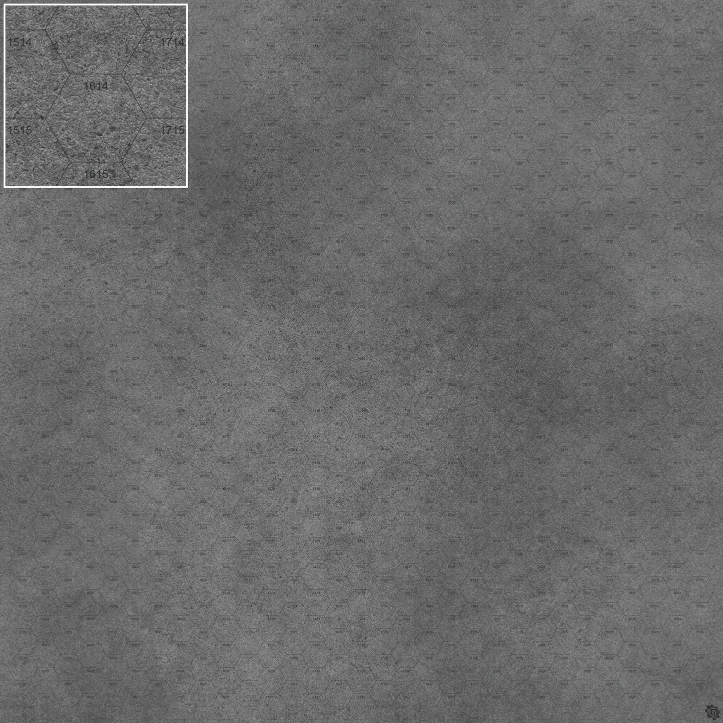 Mats by Mars: Koncrete Blok (Extra Dark) Tabletop Wargaming Play Mat