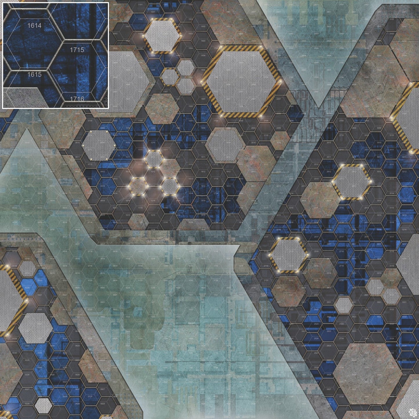 Mats by Mars: Quinfinity Sapphire Tabletop Wargaming Play Mat