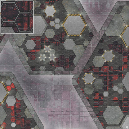 Mats by Mars: Quinfinity Ruby Tabletop Wargaming Play Mat