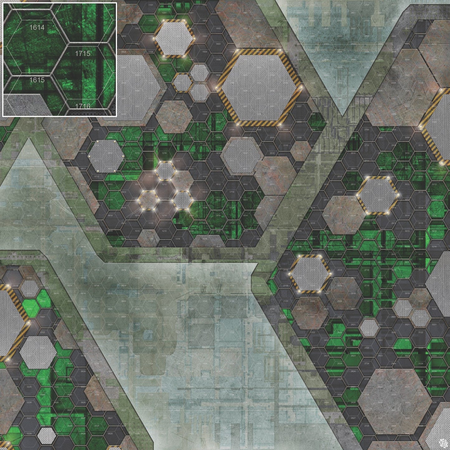 Mats by Mars: Quinfinity Jade Tabletop Wargaming Play Mat