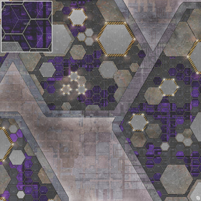 Mats by Mars: Quinfinity Amethyst Tabletop Wargaming Play Mat