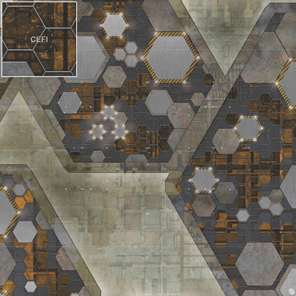 Mats by Mars: Quinfinity Citrine Tabletop Wargaming Play Mat