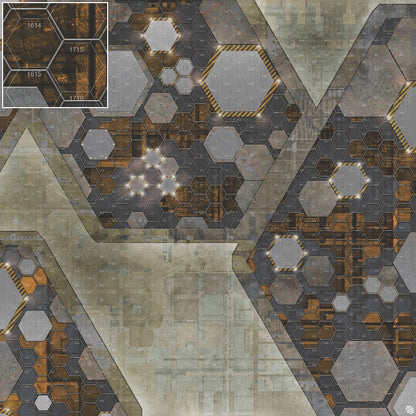 Mats by Mars: Quinfinity Citrine Tabletop Wargaming Play Mat