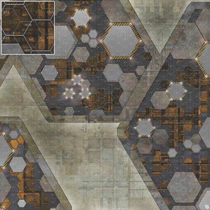 Mats by Mars: Quinfinity Citrine Tabletop Wargaming Play Mat