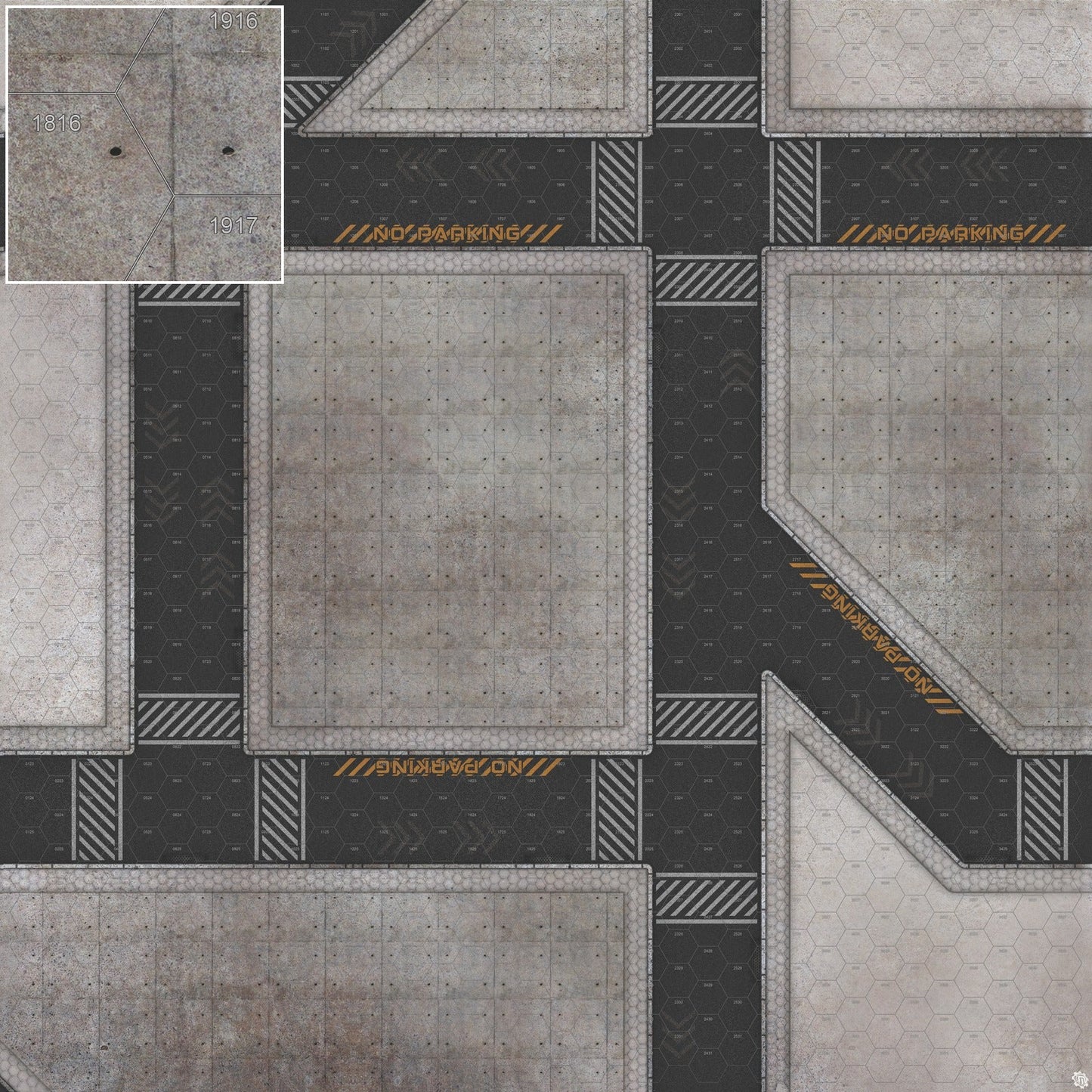 Mats by Mars: Hab Blok B Tabletop Wargaming Play Mat