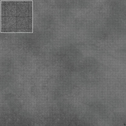 Mats by Mars: Koncrete Blok (Extra Dark) Tabletop Wargaming Play Mat