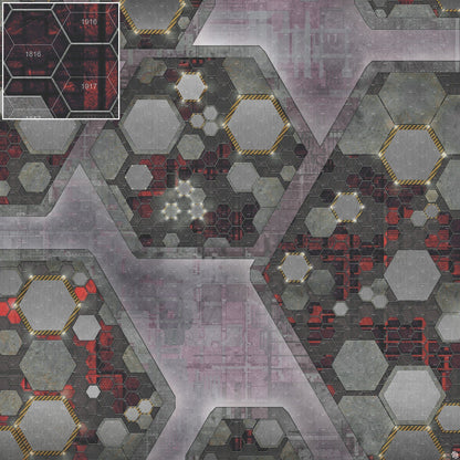 Mats by Mars: Quinfinity Ruby Tabletop Wargaming Play Mat