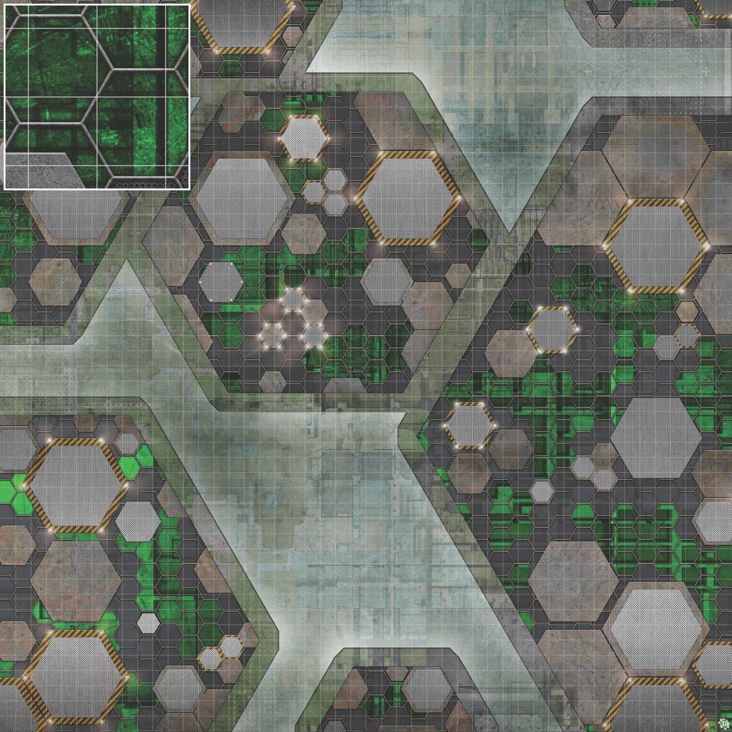 Mats by Mars: Quinfinity Jade Tabletop Wargaming Play Mat