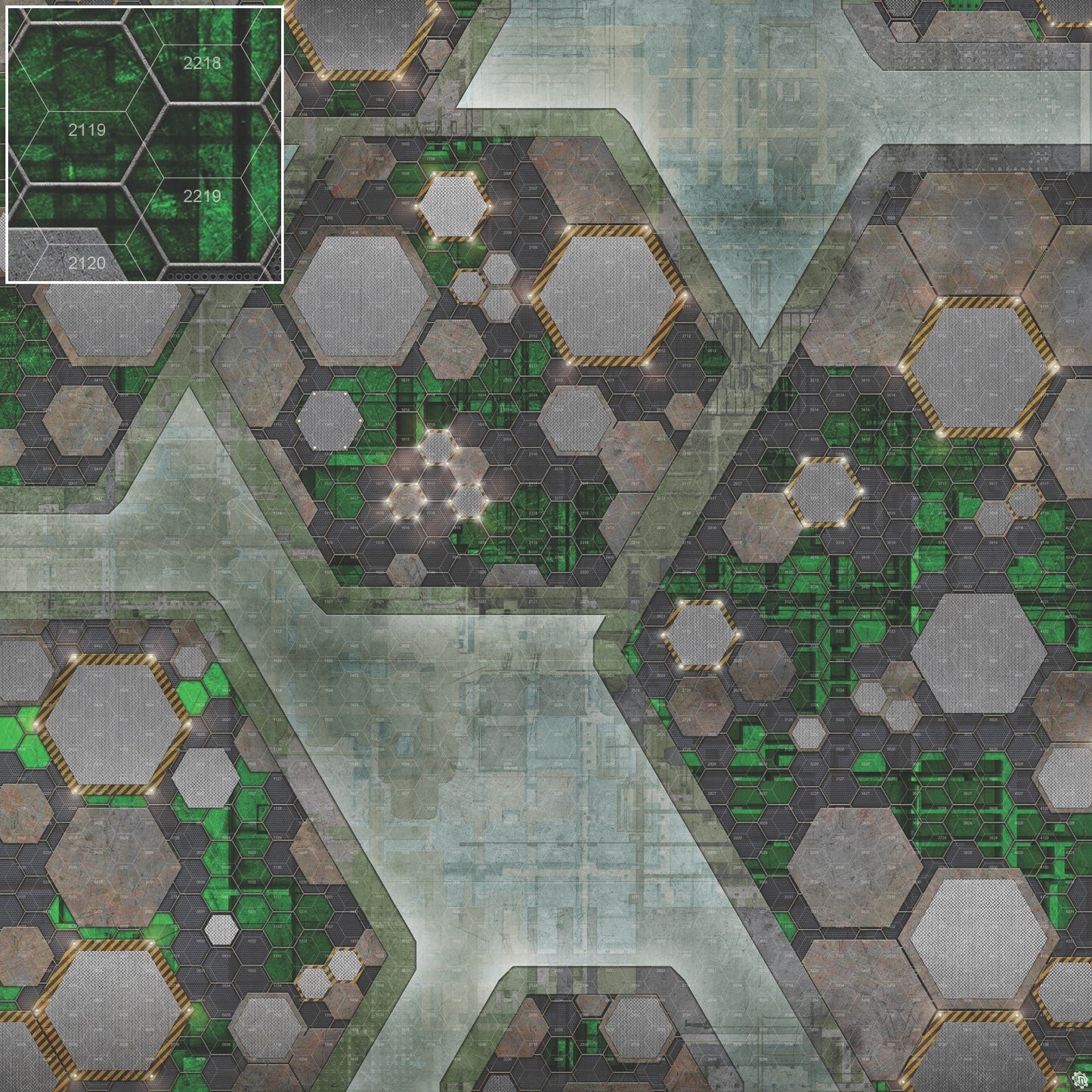 Mats by Mars: Quinfinity Jade Tabletop Wargaming Play Mat