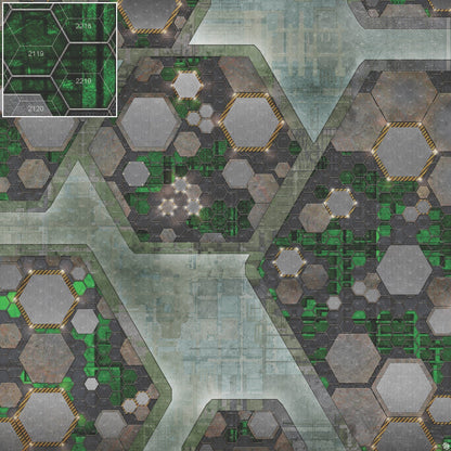 Mats by Mars: Quinfinity Jade Tabletop Wargaming Play Mat