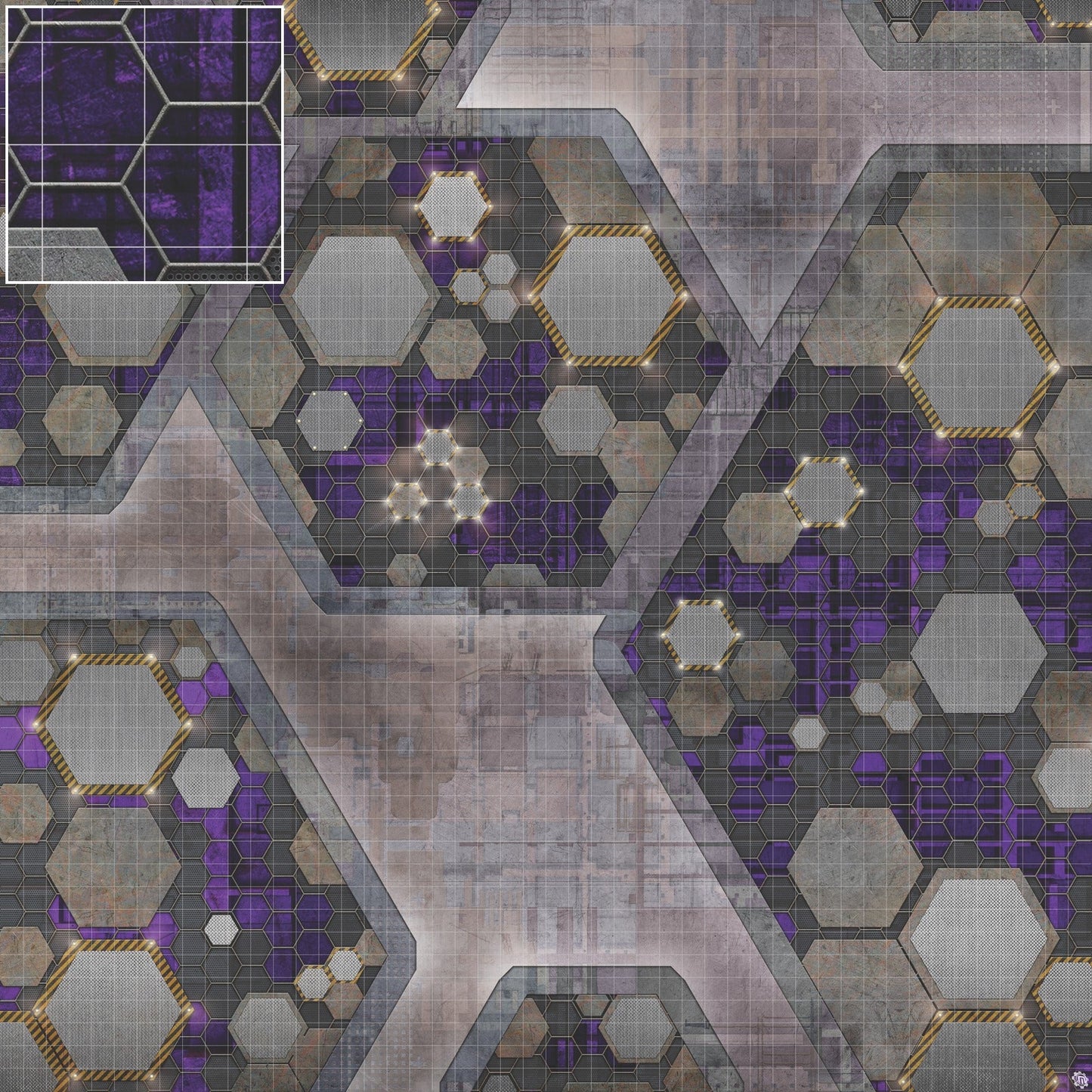 Mats by Mars: Quinfinity Amethyst Tabletop Wargaming Play Mat