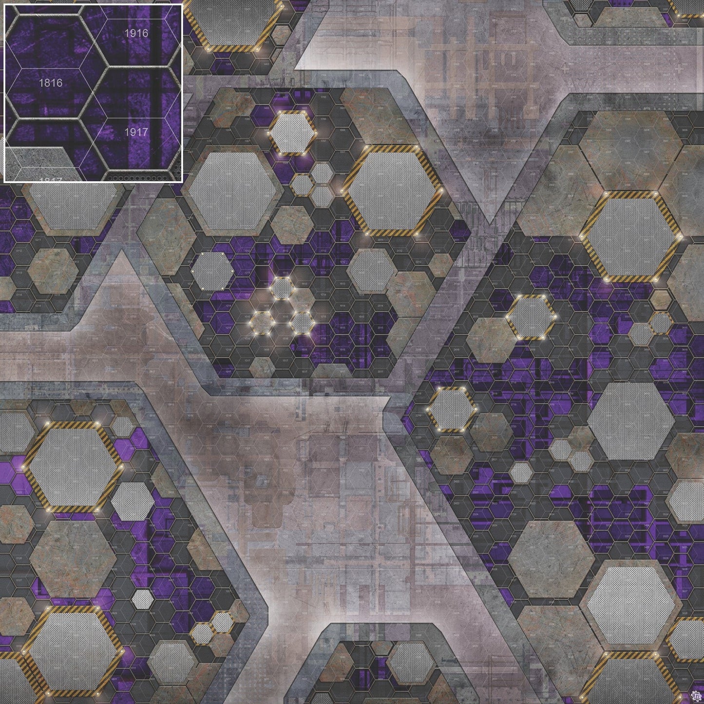 Mats by Mars: Quinfinity Amethyst Tabletop Wargaming Play Mat