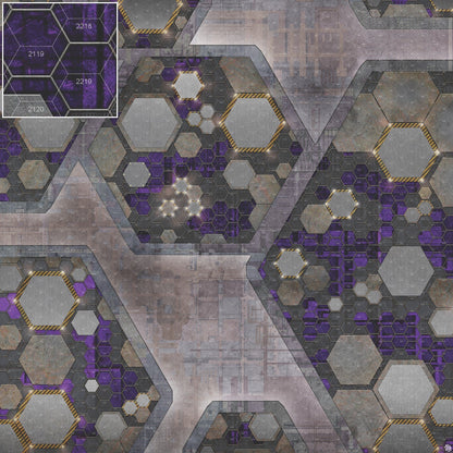 Mats by Mars: Quinfinity Amethyst Tabletop Wargaming Play Mat