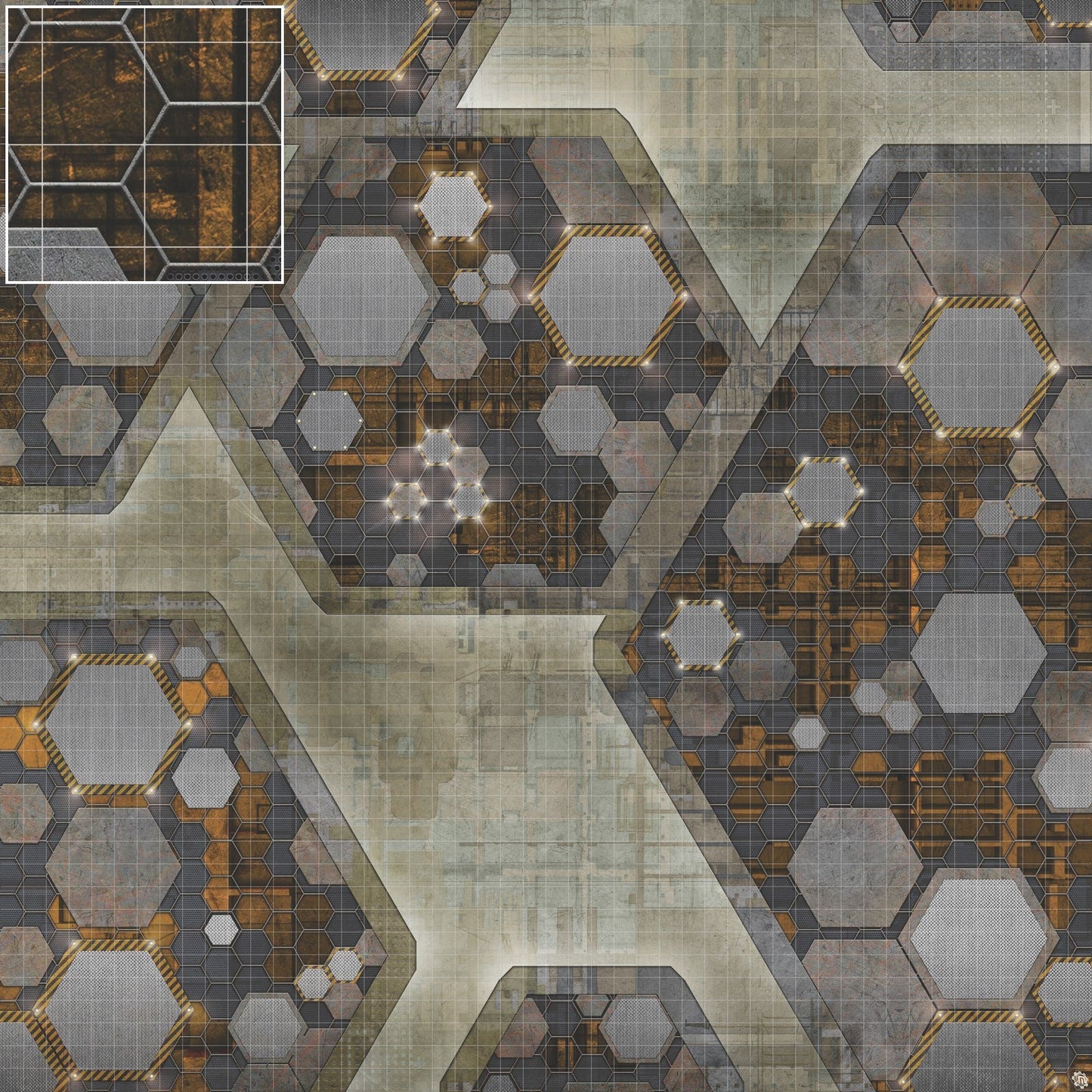 Mats by Mars: Quinfinity Citrine Tabletop Wargaming Play Mat