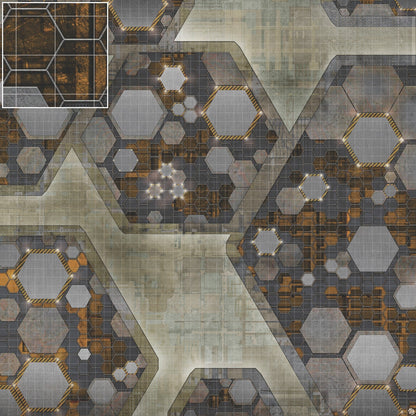 Mats by Mars: Quinfinity Citrine Tabletop Wargaming Play Mat