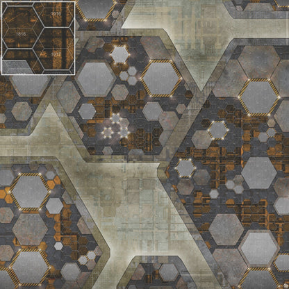 Mats by Mars: Quinfinity Citrine Tabletop Wargaming Play Mat