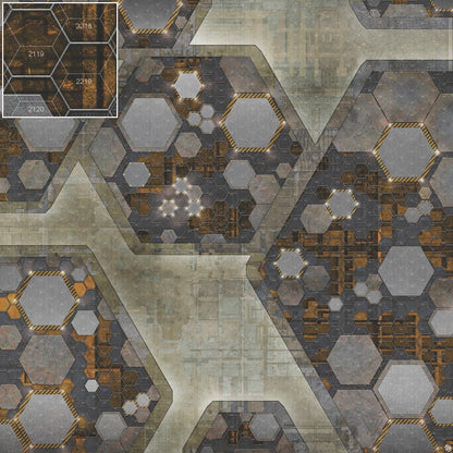 Mats by Mars: Quinfinity Citrine Tabletop Wargaming Play Mat